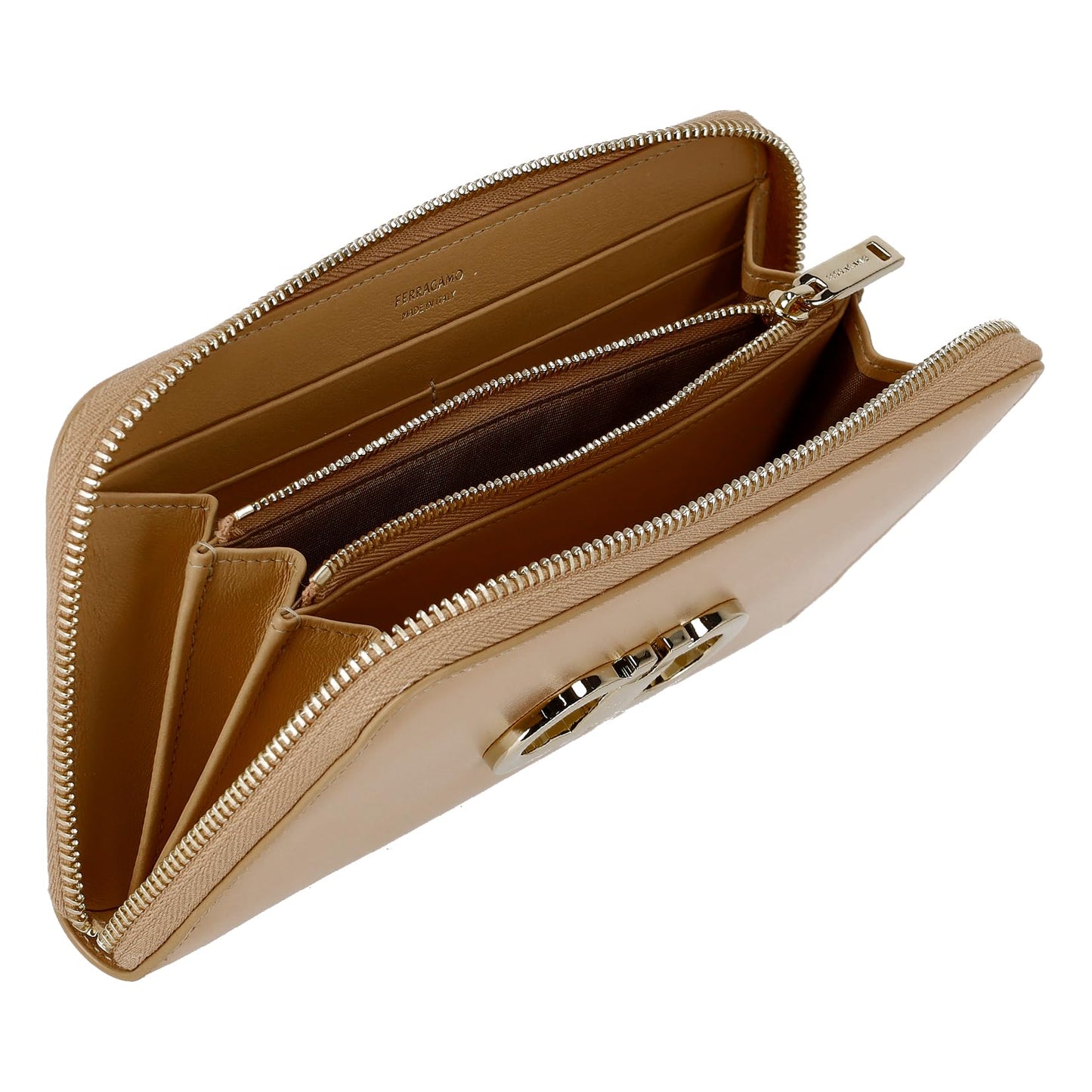 Long Zip Wallet | Minimal Women’s Round Zipper Leather Wallet