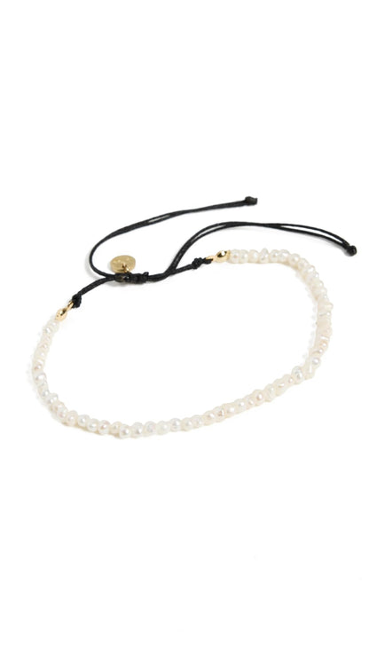 Pearl Anklet | Minimal Women’s Off White Beaded Jewelry One Size