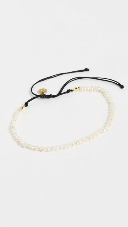 Pearl Anklet | Minimal Women’s Off White Beaded Jewelry One Size
