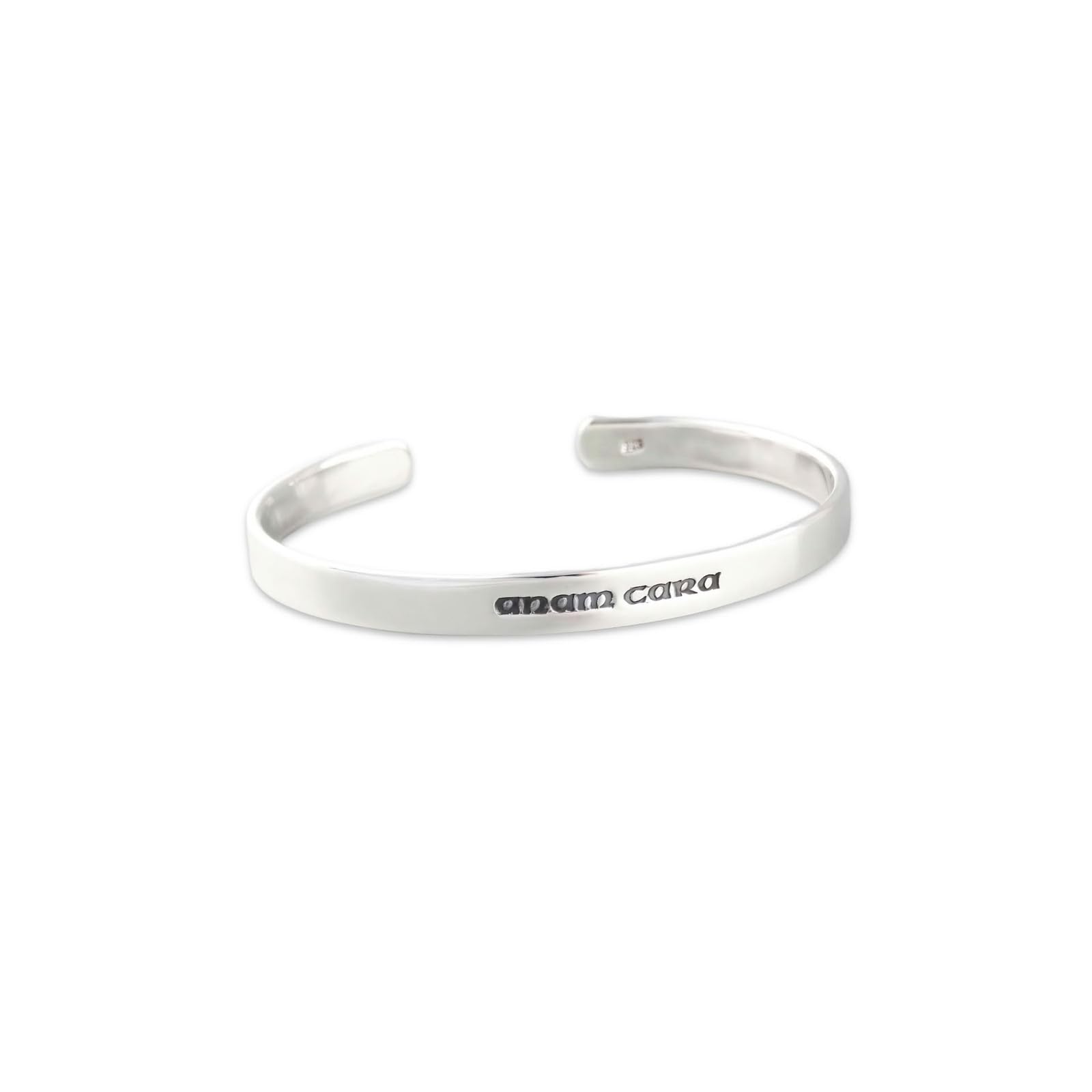 Silver Cuff Bracelet | Minimal 925 Solid Silver Dainty Jewelry for Women