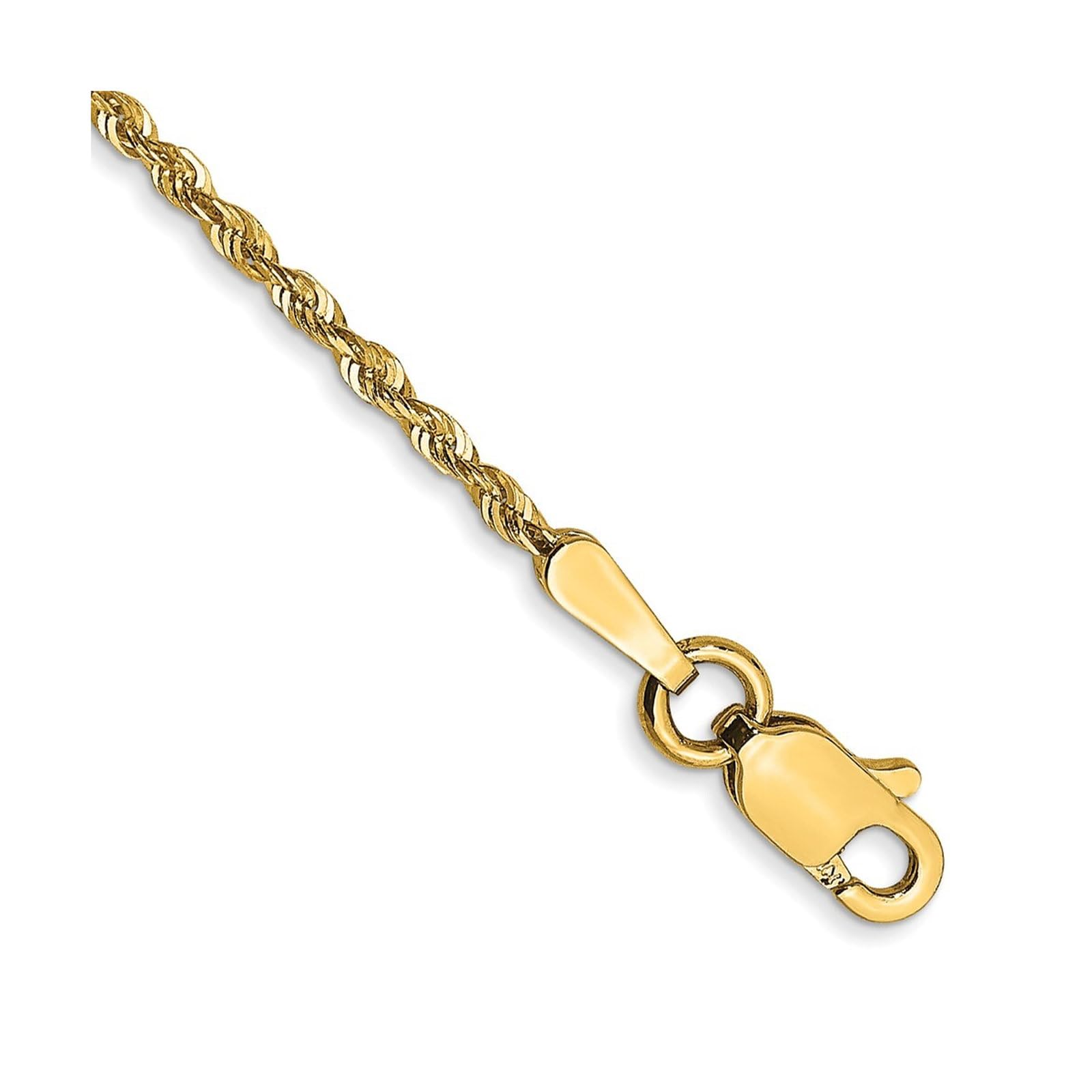 Diamond-Cut Rope Chain Bracelet | Minimal 14K Gold Dainty Women’s Jewelry