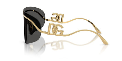 Gold Shield Sunglasses | Minimal Metal Frame Grey Lens Eyewear