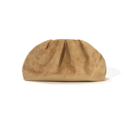 Studded Evening Clutch Bag | Minimal Suede Chain Strap Handbag for Women