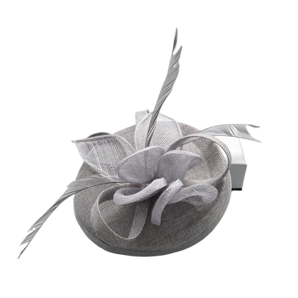 Feather Cocktail Headpiece | Minimal Women’s Chic Wedding Party Hat Accessory