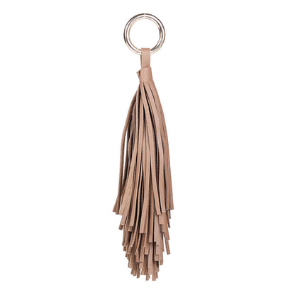 Leather Tassel Keychain | Minimal Women’s Bag & Car Key Charm