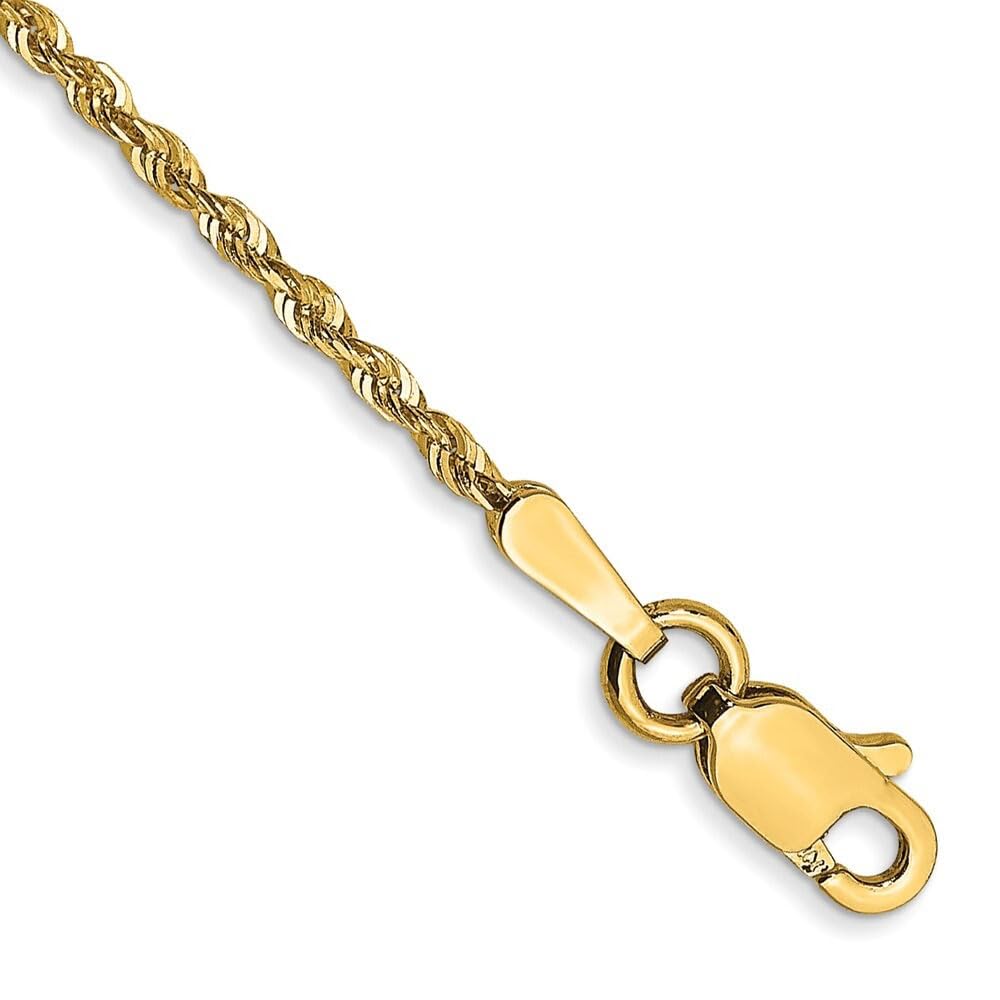 Diamond-Cut Rope Chain Bracelet | Minimal 14K Gold Dainty Women’s Jewelry