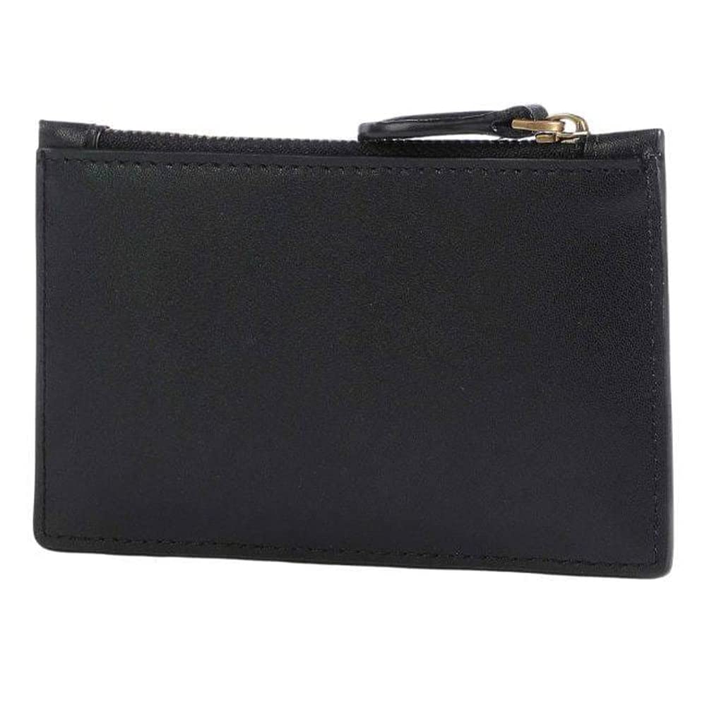 Leather Credit Card Holder | Minimal Gold Logo Card Wallet