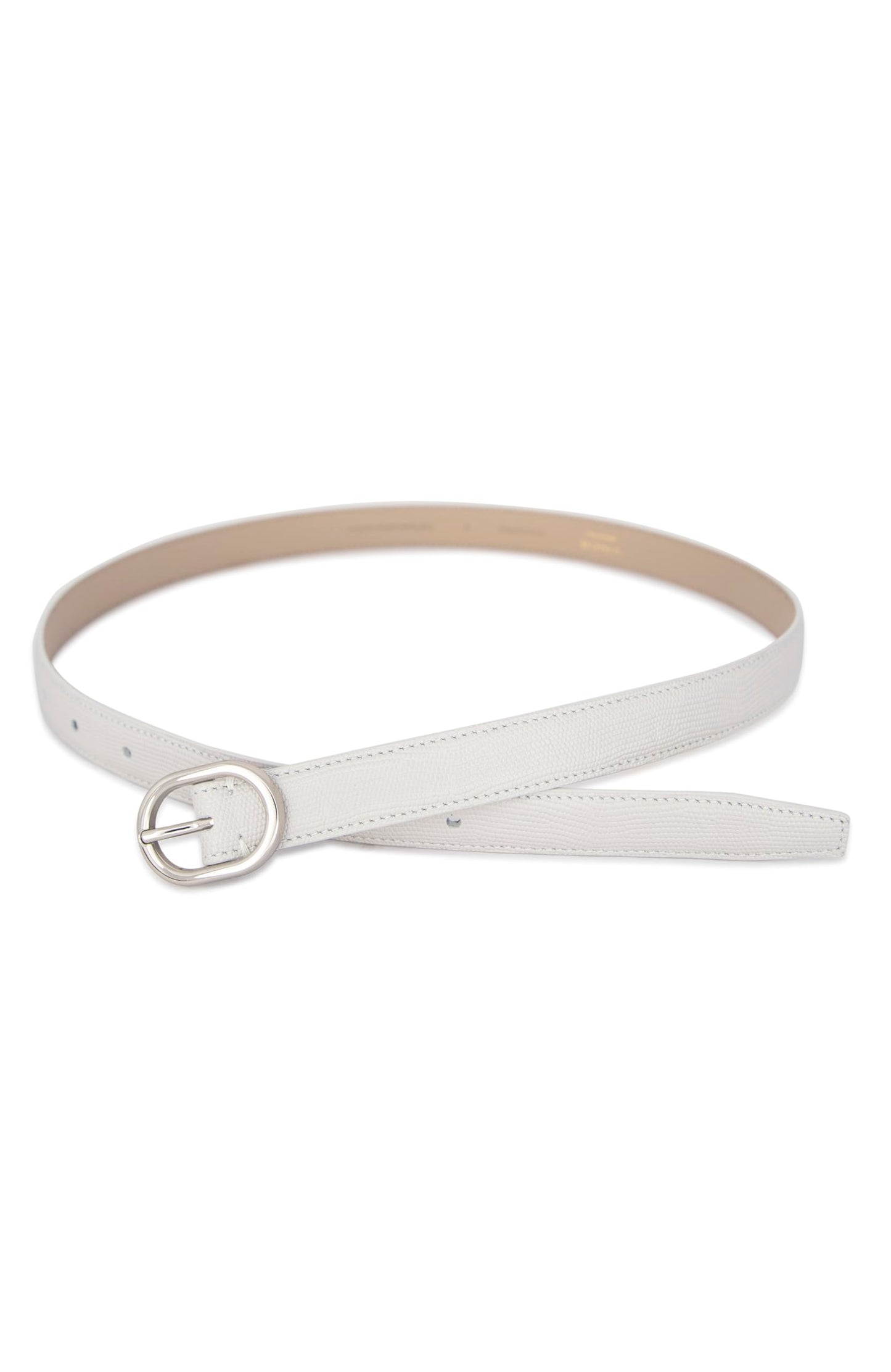 Stitched Lizard Belt | Minimal Women’s Glazed Leather Fashion Accessory