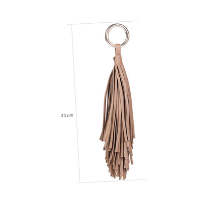 Leather Tassel Keychain | Minimal Women’s Bag & Car Key Charm
