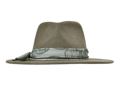 Wide Brim Felt Hat | Minimal Wool Fedora Women’s Sun Protection Accessory