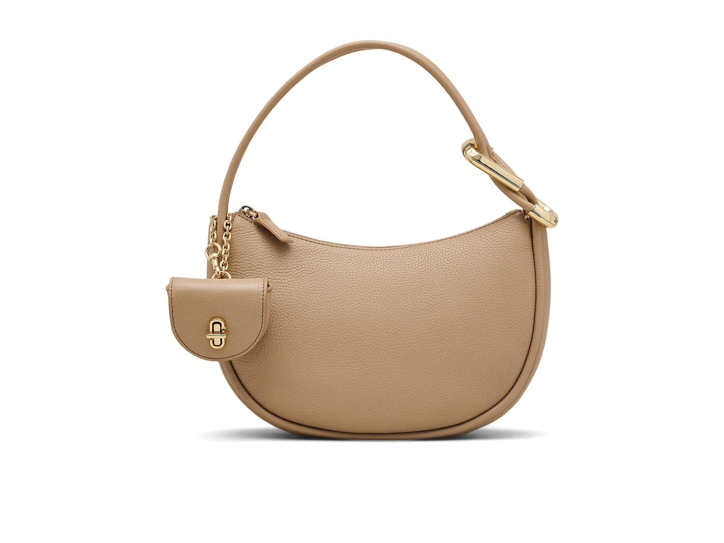 Dual Hobo Shoulder Bag | Minimal Women’s Camel Leather Bag
