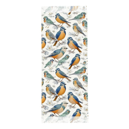 Printed Tassel Scarf Wrap | Minimal Women’s Lightweight Fashion Shawl