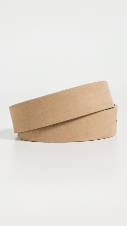 Nubuck Belt | Minimal Women’s Macchiato Silver Fashion Waist Belt