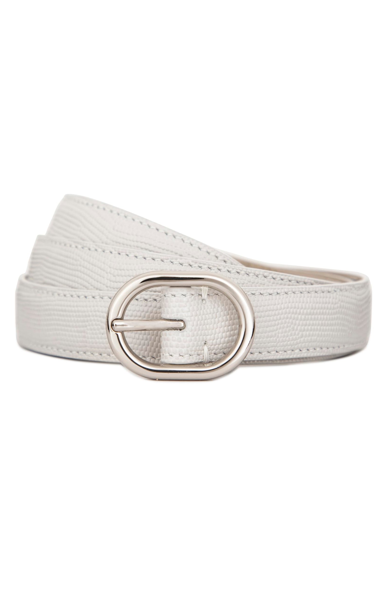 Stitched Lizard Belt | Minimal Women’s Glazed Leather Fashion Accessory