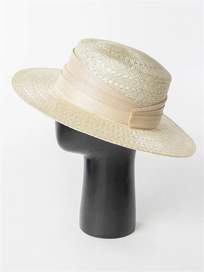 Flat Brim Wide Hat | Minimal Women’s Casual Sun Protection Headwear