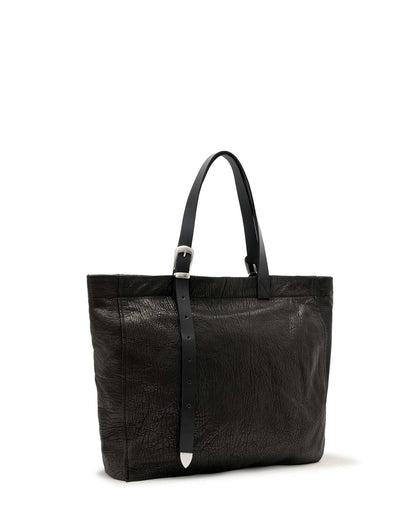Leather Tote Bag | Minimal Women’s Black Everyday Shoulder Bag