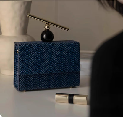 Square Box Handbag | Minimal Women’s Geometric Evening Clutch Bag