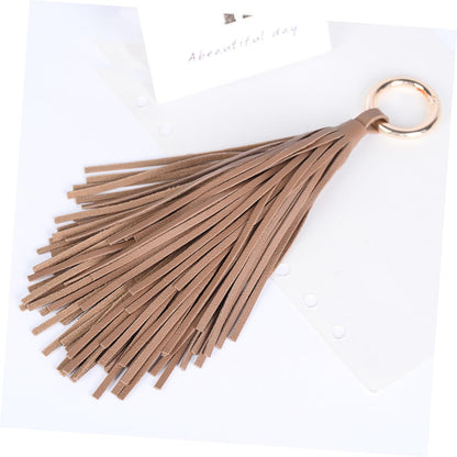 Leather Tassel Keychain | Minimal Women’s Bag & Car Key Charm
