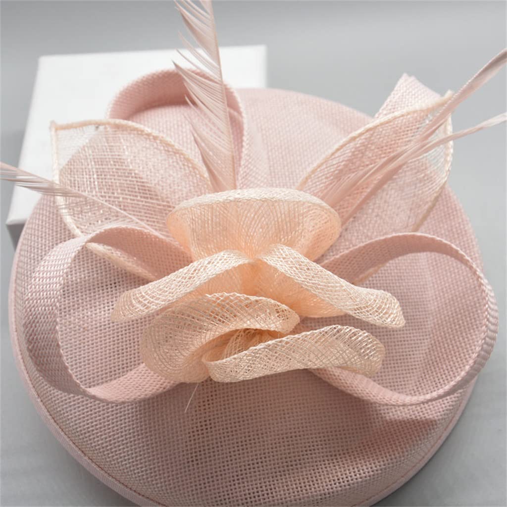 Feather Cocktail Headpiece | Minimal Women’s Chic Wedding Party Hat Accessory