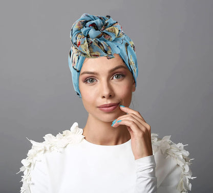 Lightweight Floral Scarf | Minimal Women’s Summer Bird Print Wrap
