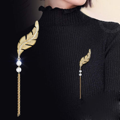 Retro Shawl Brooch Pin | Minimal Fashion Coat & Sweater Accessory