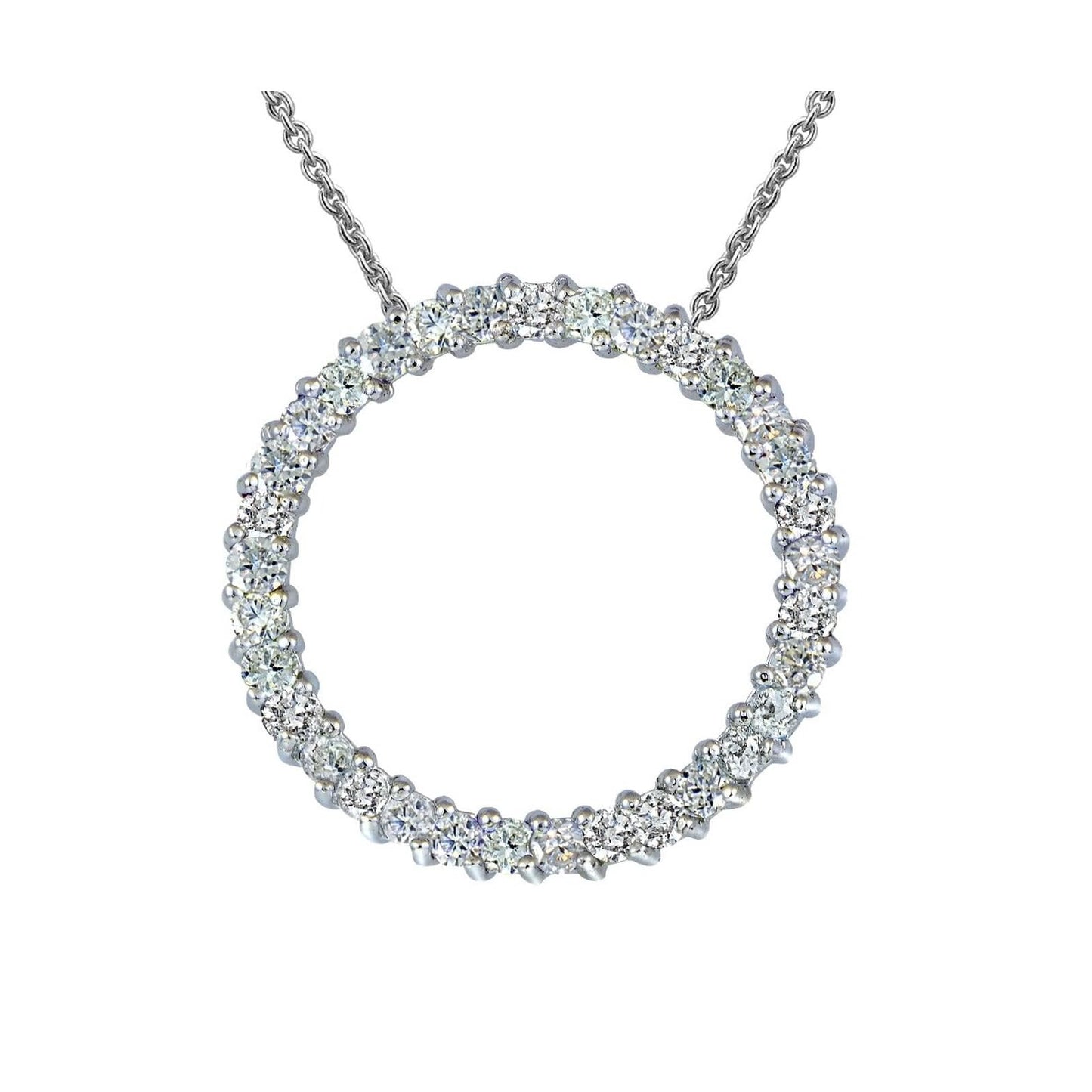 Silver Necklace 1.00ct | Minimal Elegant Women’s Jewelry