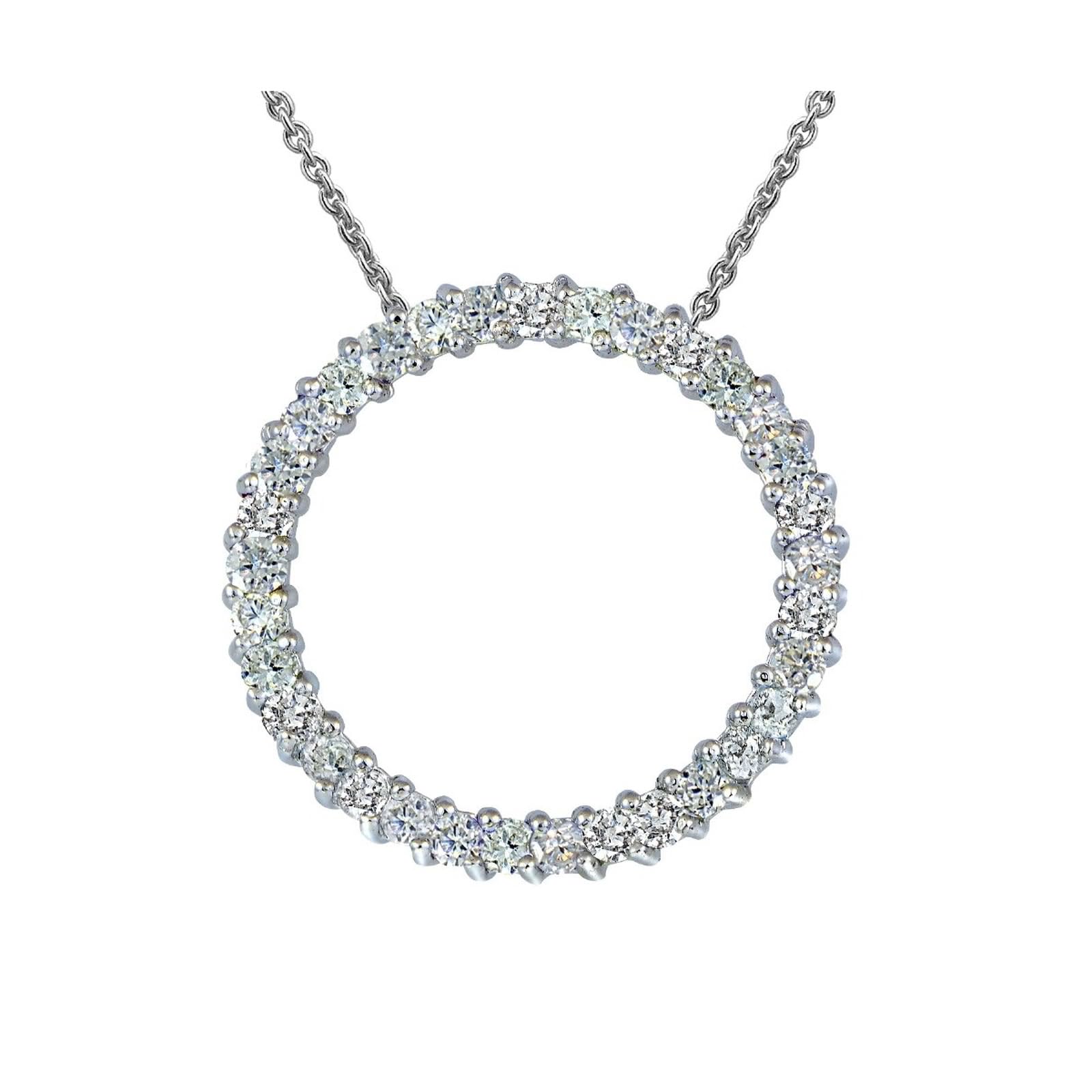 Silver Necklace 1.00ct | Minimal Elegant Women’s Jewelry