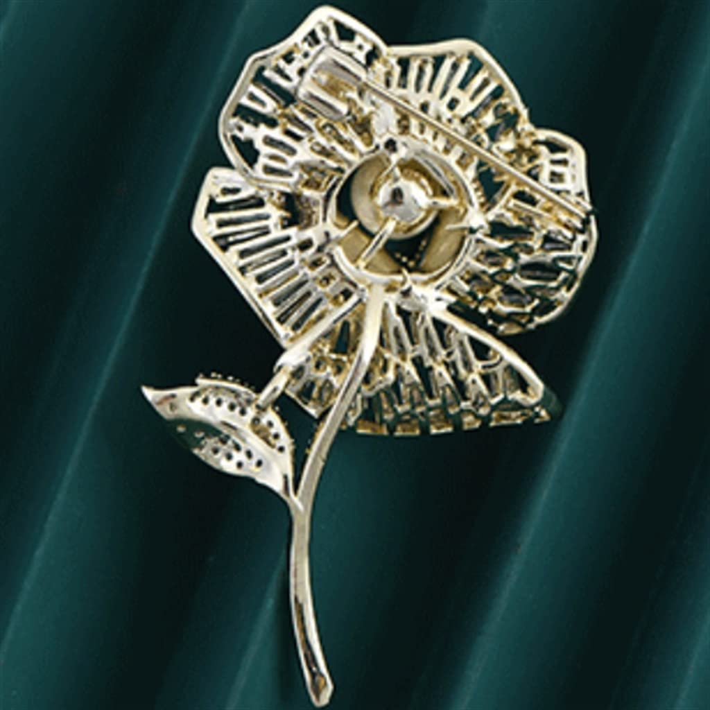 Rose Brooch Pin | Minimal Women’s Floral Coat & Scarf Accessory