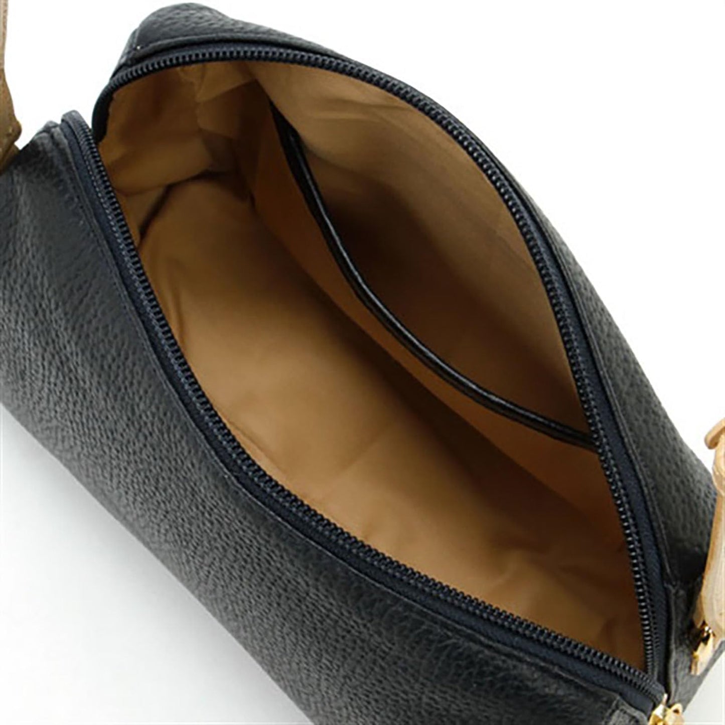 Two-Tone Crossbody Shoulder Bag | Minimal Women’s Dark Blue & Beige Bag One Size