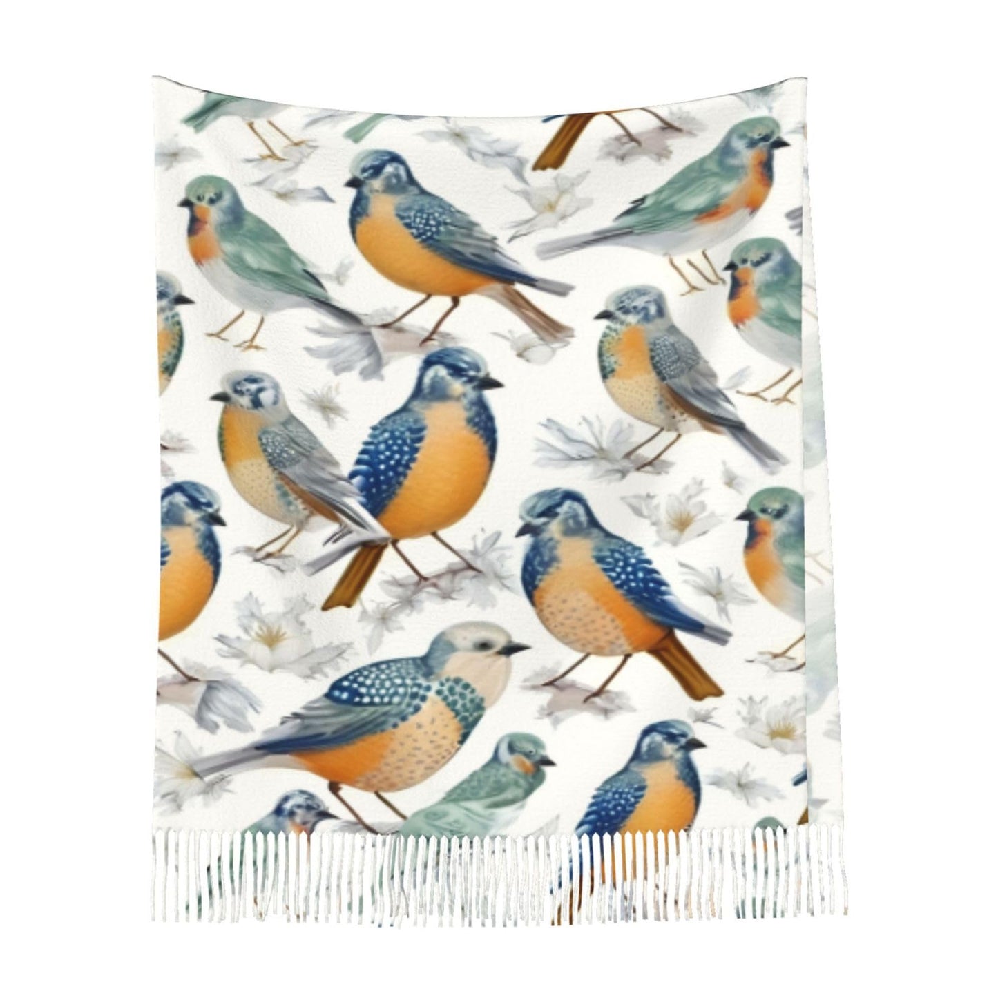 Printed Tassel Scarf Wrap | Minimal Women’s Lightweight Fashion Shawl