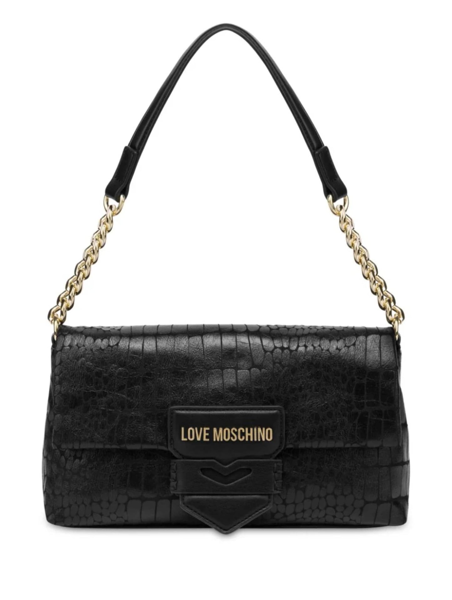 Black Shoulder Bag | Minimal Women’s Leather Zip Top Bag