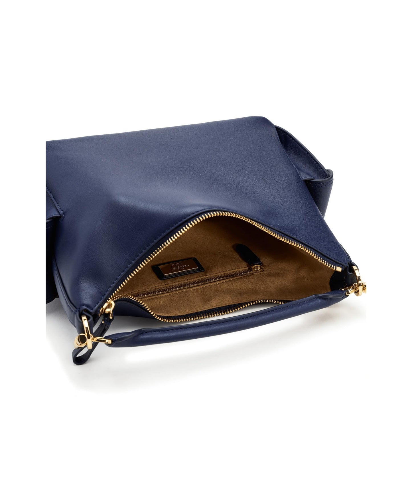 Small Nappa Leather Shoulder Bag | Minimal Women’s Refined Navy Bag