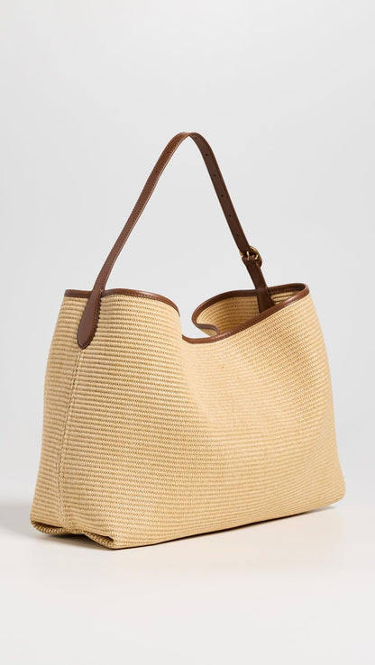 Raffia Hobo Bag | Minimal Women’s Natural Summer Shoulder Bag