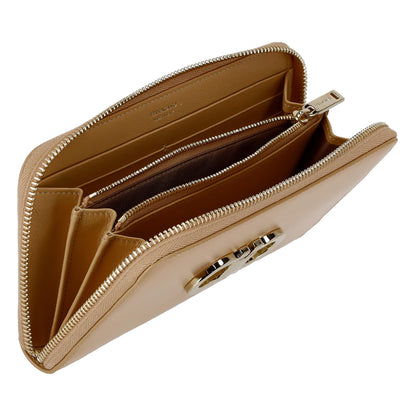 Long Zip Wallet | Minimal Women’s Round Zipper Leather Wallet
