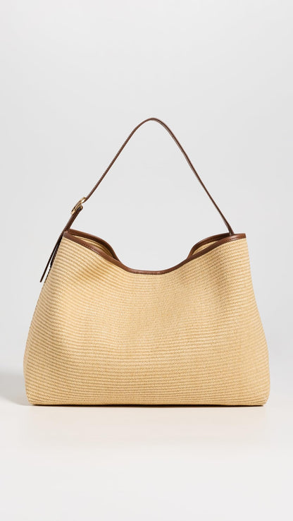 Raffia Hobo Bag | Minimal Women’s Natural Summer Shoulder Bag