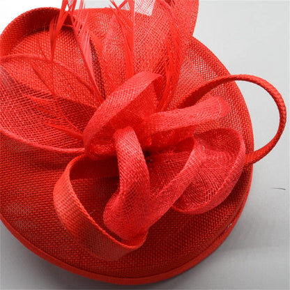 Feather Cocktail Headpiece | Minimal Women’s Chic Wedding Party Hat Accessory