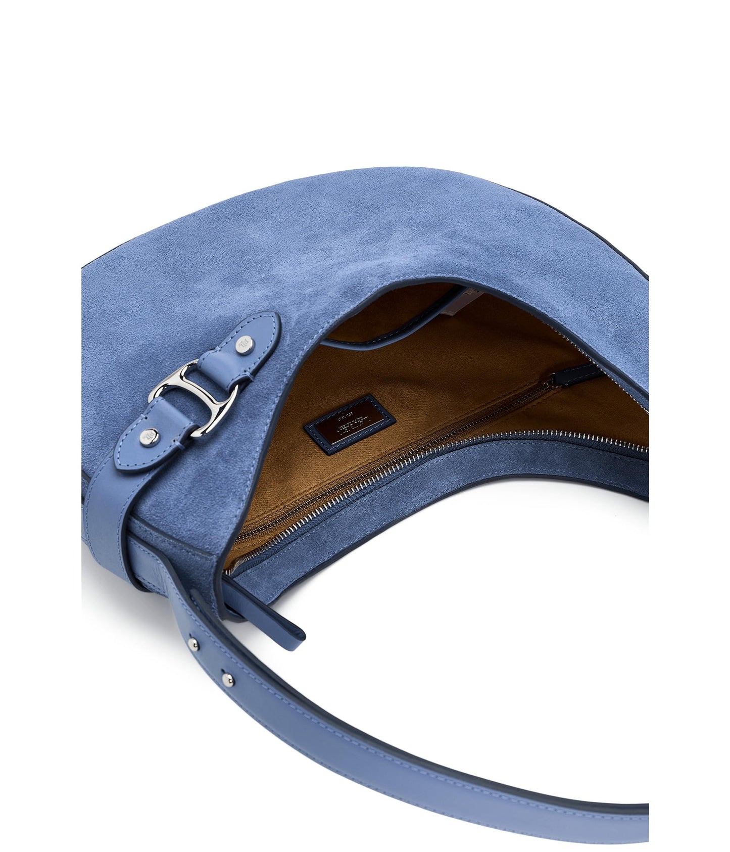 Suede Large Shoulder Bag | Minimal Women’s Blue Tote Style Bag