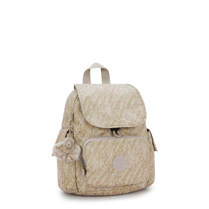 Mini City Backpack | Minimal Women’s Gold Accent Travel Bag