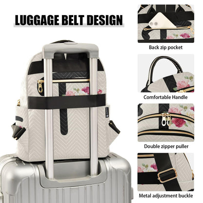 Letter F Backpack | Minimal Women’s Fashion Travel Daypack Shoulder Bag