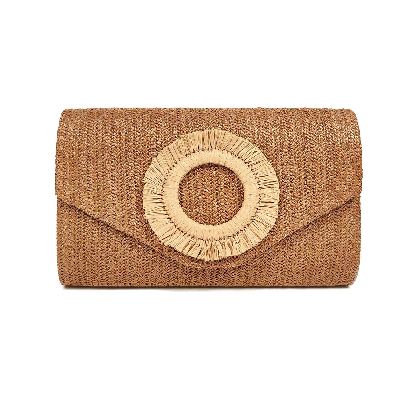 Envelope Straw Clutch Bag | Minimal Women’s Woven Summer Evening Handbag