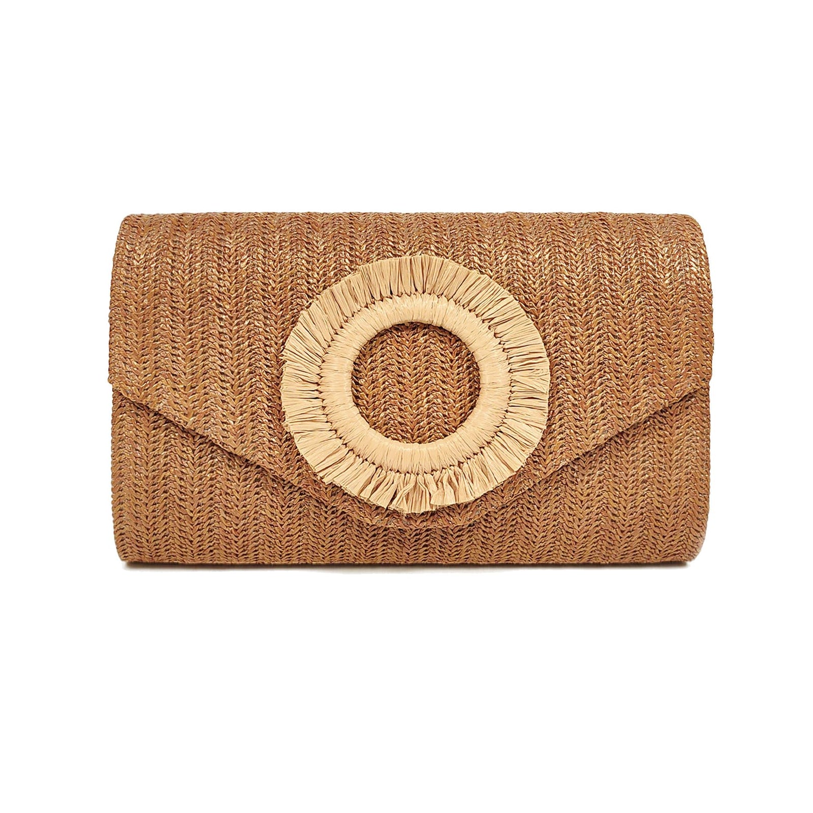 Envelope Straw Clutch Bag | Minimal Women’s Woven Summer Evening Handbag