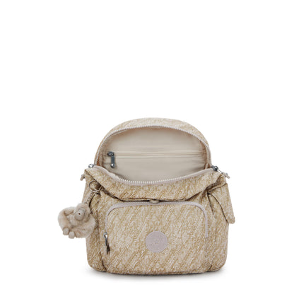 Mini City Backpack | Minimal Women’s Gold Accent Travel Bag